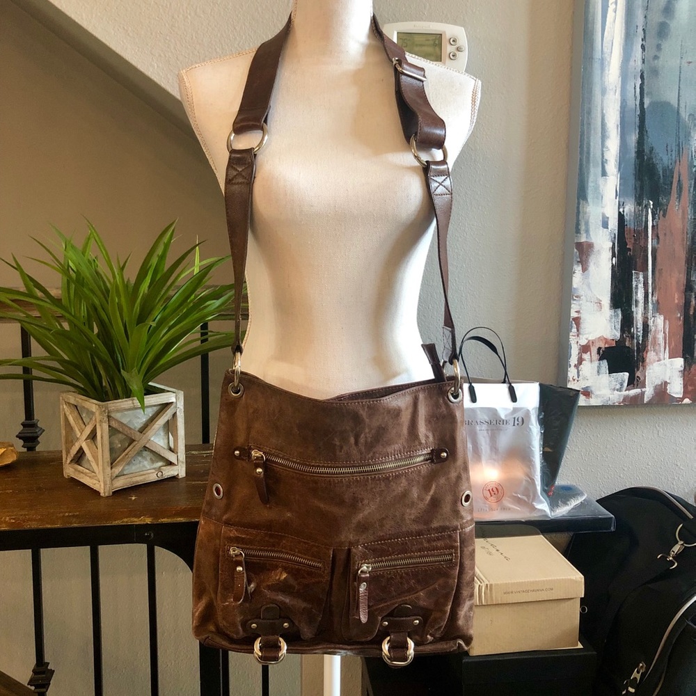 Tano Genuine Leather Crossbody Bag